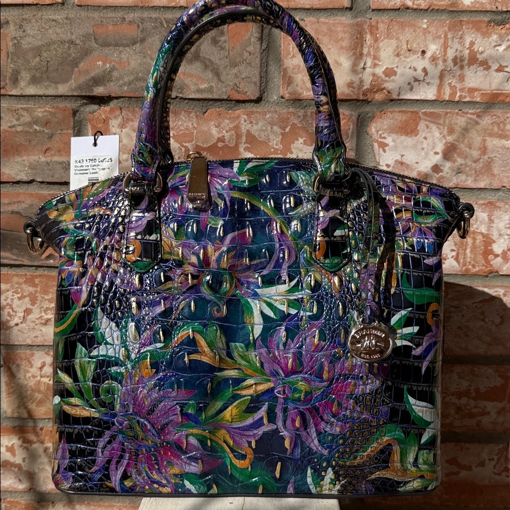 NWT👄Brahmin Duxbury Visionary Melbourne Leather Satchel - Picture 3 of 14